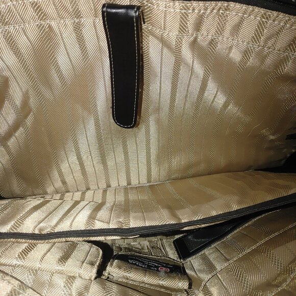 Swissgear Wenger Black Laptop Tote Bag Organizer Pockets Zipper Closure Organize - Picture 5 of 10